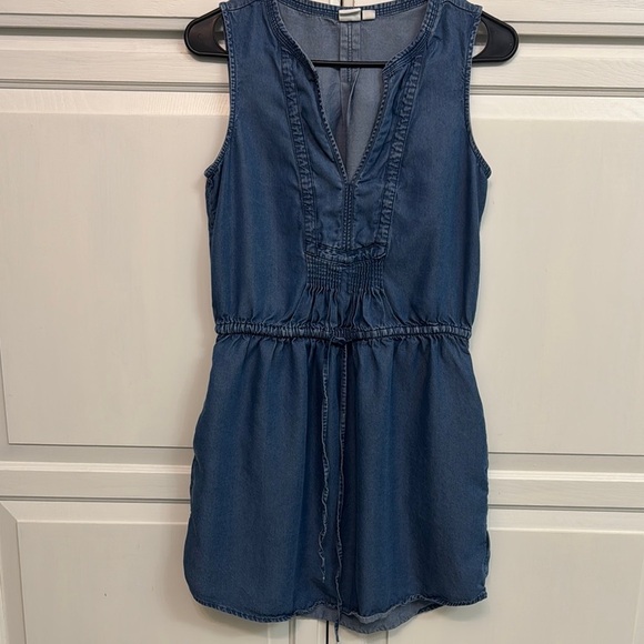 GAP Blue Sleeveless Dress. Size XS. Pockets. - Picture 1 of 7